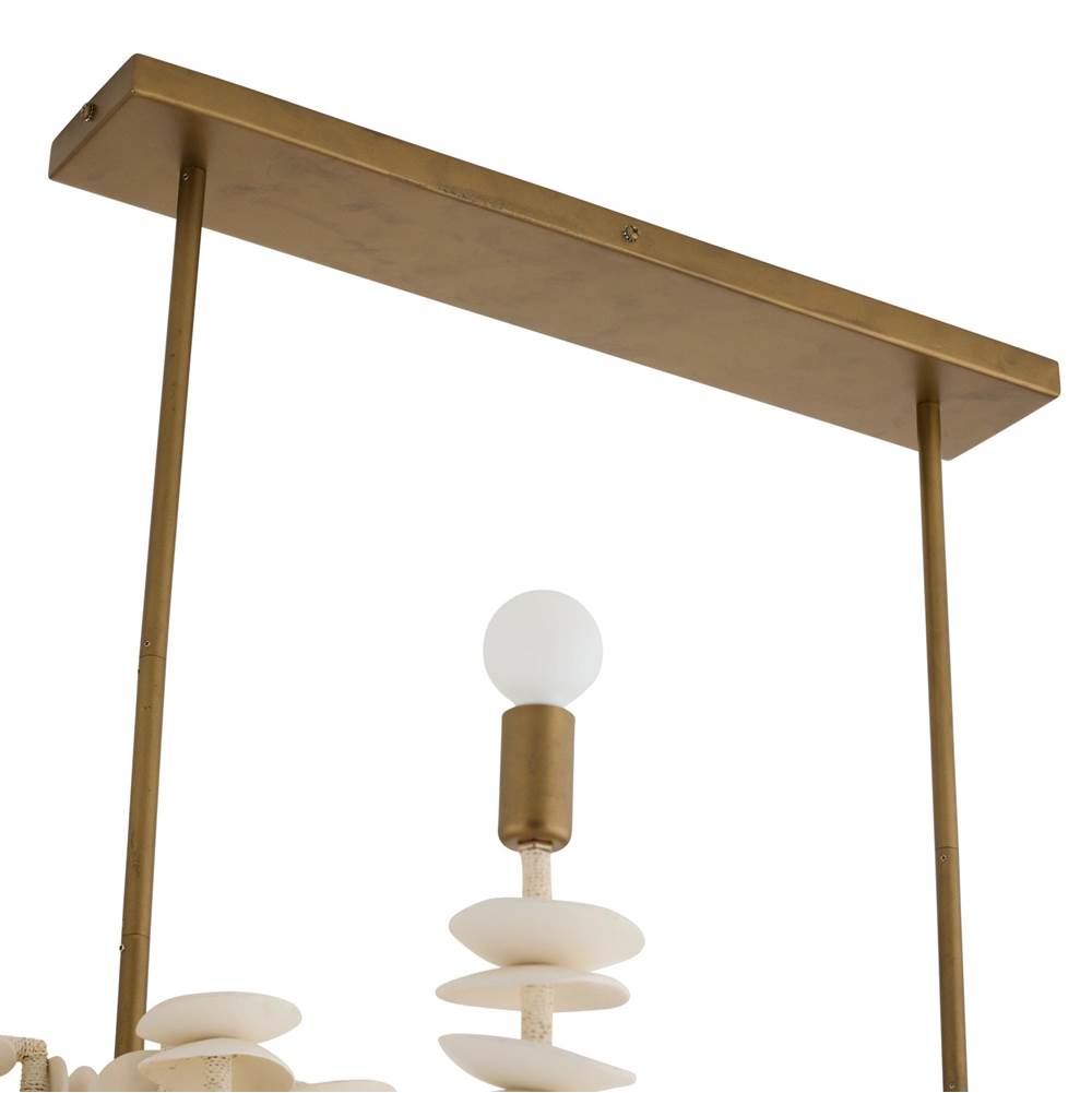 Arteriors Home DLS16  Kalama Linear Chandelier Image 3