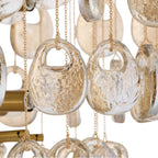 Arteriors Home DMC33 Amber,Antique Brass Jacqueline Chandelier Image 7