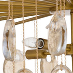 Arteriors Home DMC33 Amber,Antique Brass Jacqueline Chandelier Image 6