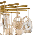 Arteriors Home DMC33 Amber,Antique Brass Jacqueline Chandelier Image 4