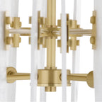 Arteriors Home DMC34 Clear,Antique Brass,Antique Brass Klaus Chandelier Image 5