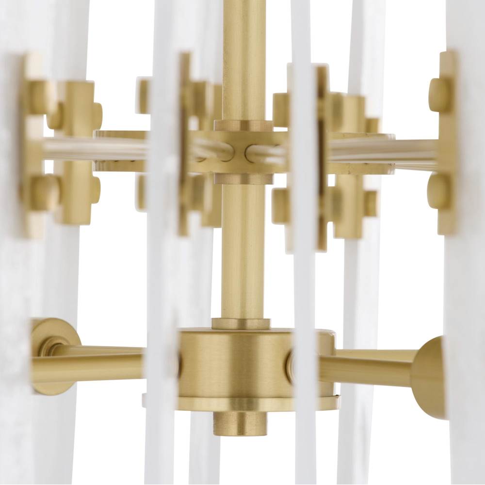 Arteriors Home DMC34 Clear,Antique Brass,Antique Brass Klaus Chandelier Image 5