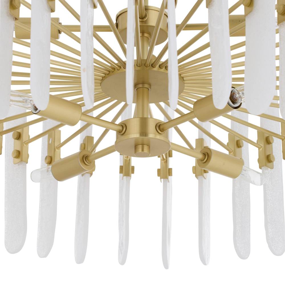 Arteriors Home DMC34 Clear,Antique Brass,Antique Brass Klaus Chandelier Image 2