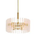 Arteriors Home DMC34 Clear,Antique Brass,Antique Brass Klaus Chandelier Image 1
