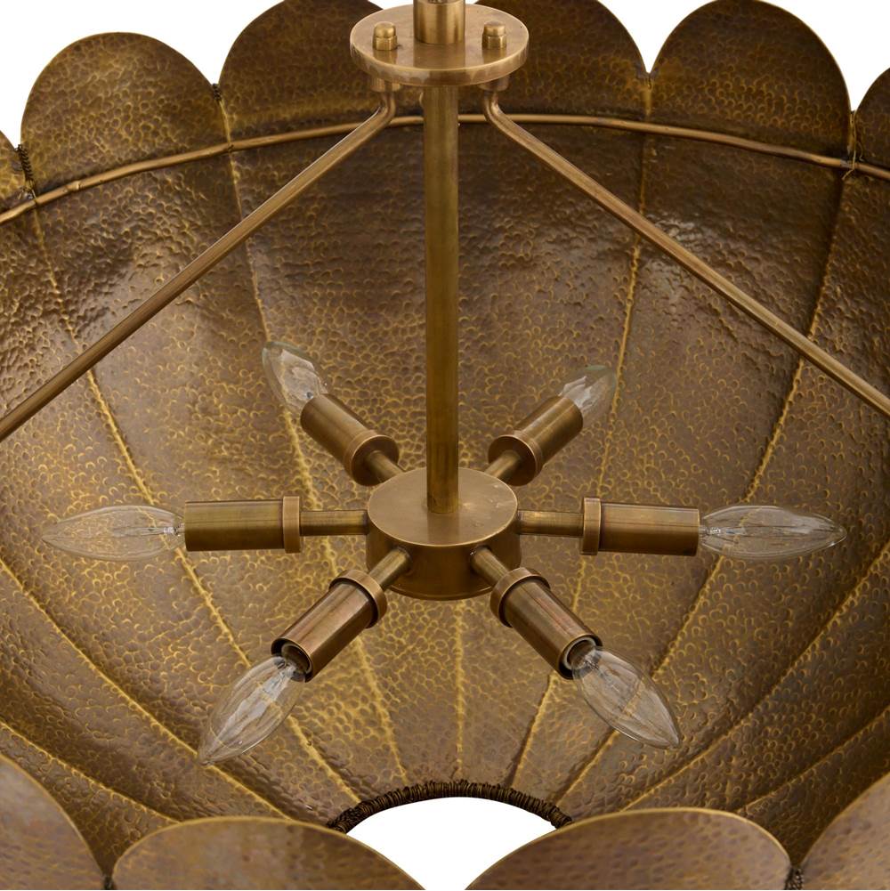 Arteriors Home DMI21 Antique Brass,Antique Brass Inaya Chandelier Image 5