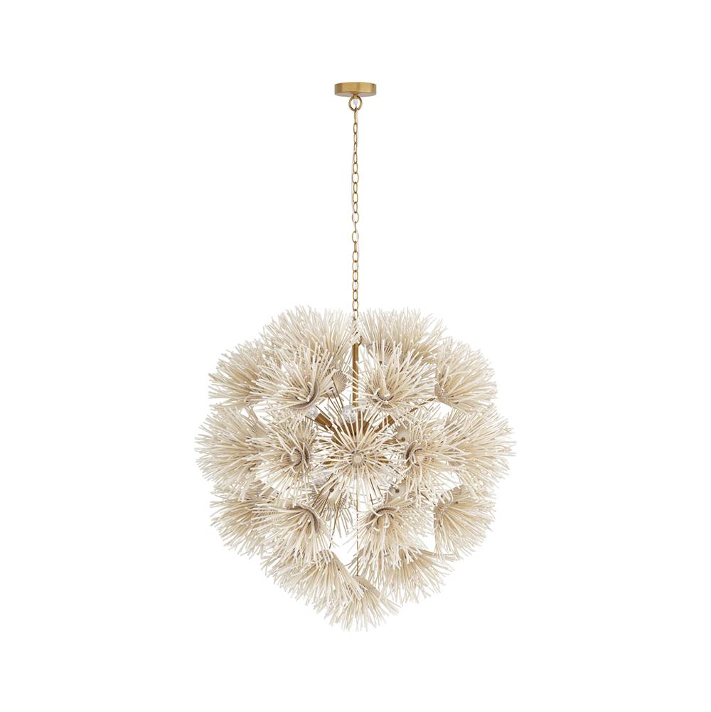 Arteriors Home  8 Light/ivory Coconut Shell/antique Brass