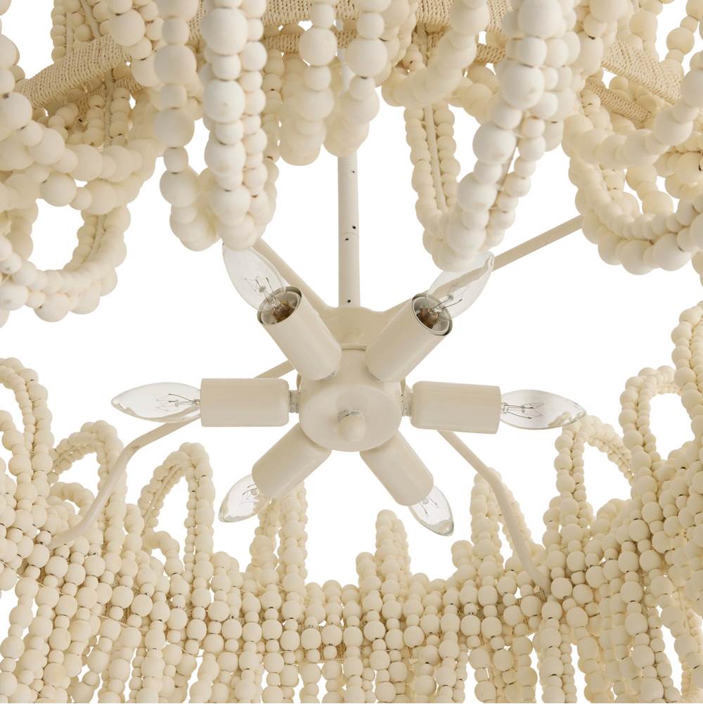 Arteriors Home DMS21 White,White Keely Chandelier Image 6