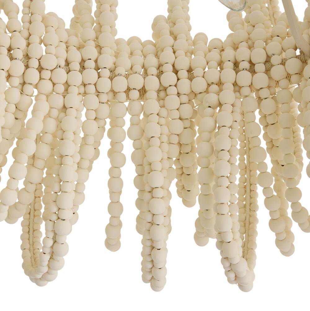 Arteriors Home DMS21 White,White Keely Chandelier Image 5