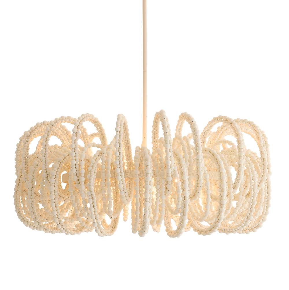 Arteriors Home DMS21 White,White Keely Chandelier Image 1