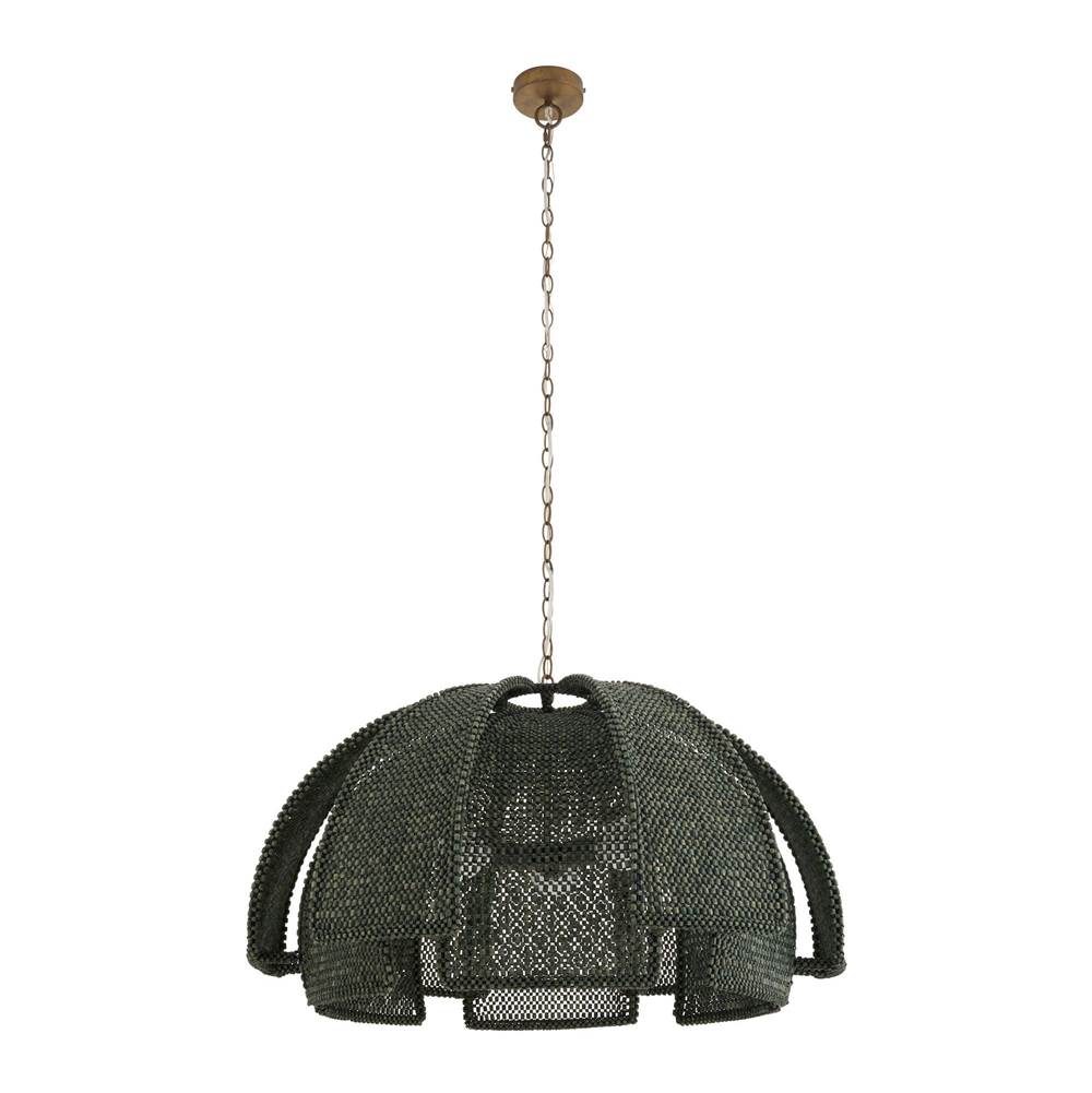 Arteriors Home DMS23 Eucalyptus Stain,Antique Brass Kamari Pendant Image 8