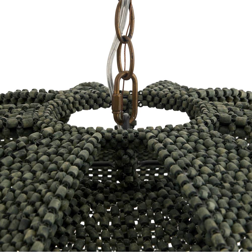 Arteriors Home DMS23 Eucalyptus Stain,Antique Brass Kamari Pendant Image 6