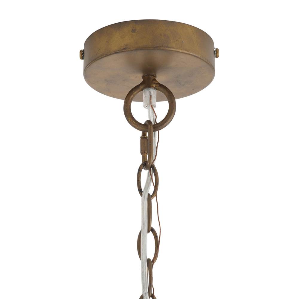 Arteriors Home DMS23 Eucalyptus Stain,Antique Brass Kamari Pendant Image 2