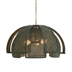 Arteriors Home DMS23 Eucalyptus Stain,Antique Brass Kamari Pendant Image 1
