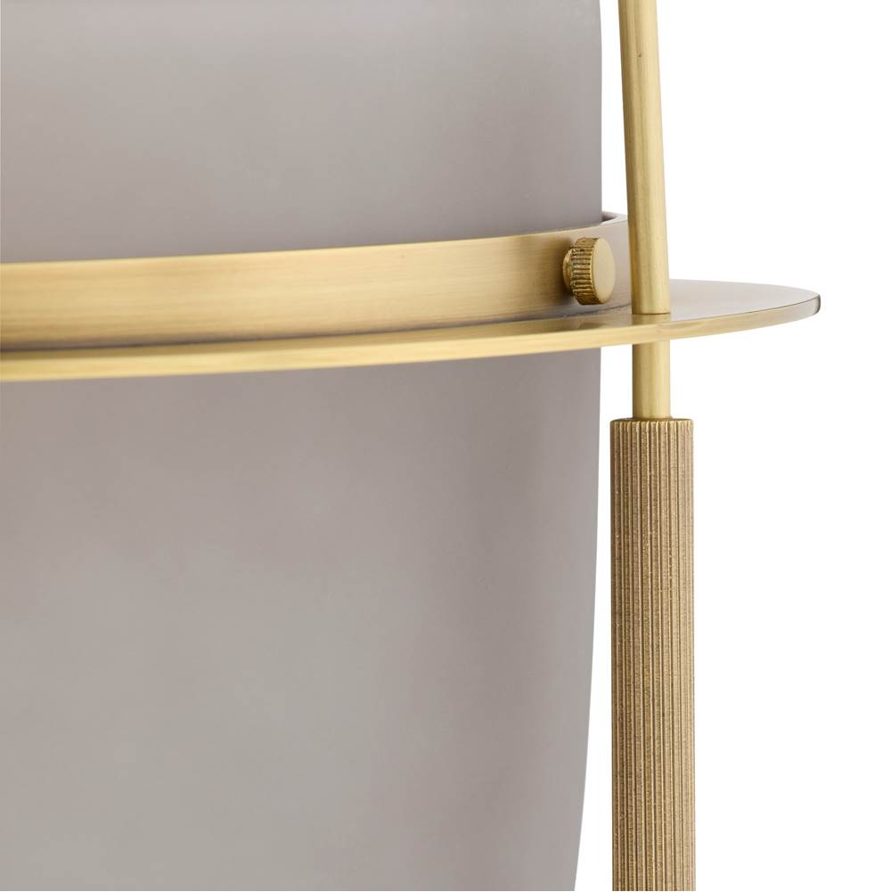 Arteriors Home DPC19 Frosted Smoke,Antique Brass Kathleen Pendant Image 7