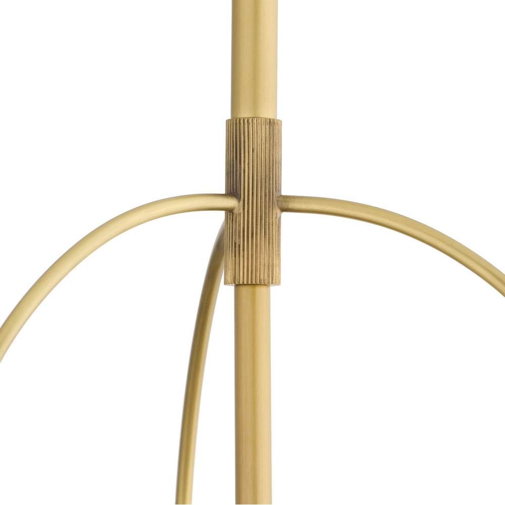 Arteriors Home DPC19 Frosted Smoke,Antique Brass Kathleen Pendant Image 6