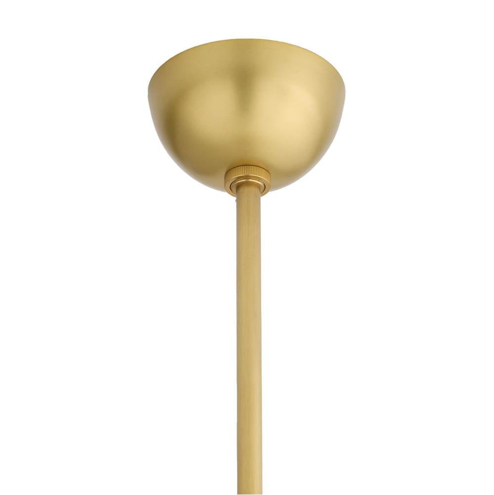 Arteriors Home DPC19 Frosted Smoke,Antique Brass Kathleen Pendant Image 3
