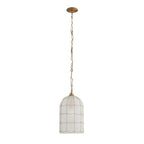 Arteriors Home DPI14 Frosted,Antique Brass,Antique Brass Jordan Pendant Image 6
