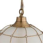 Arteriors Home DPI14 Frosted,Antique Brass,Antique Brass Jordan Pendant Image 5