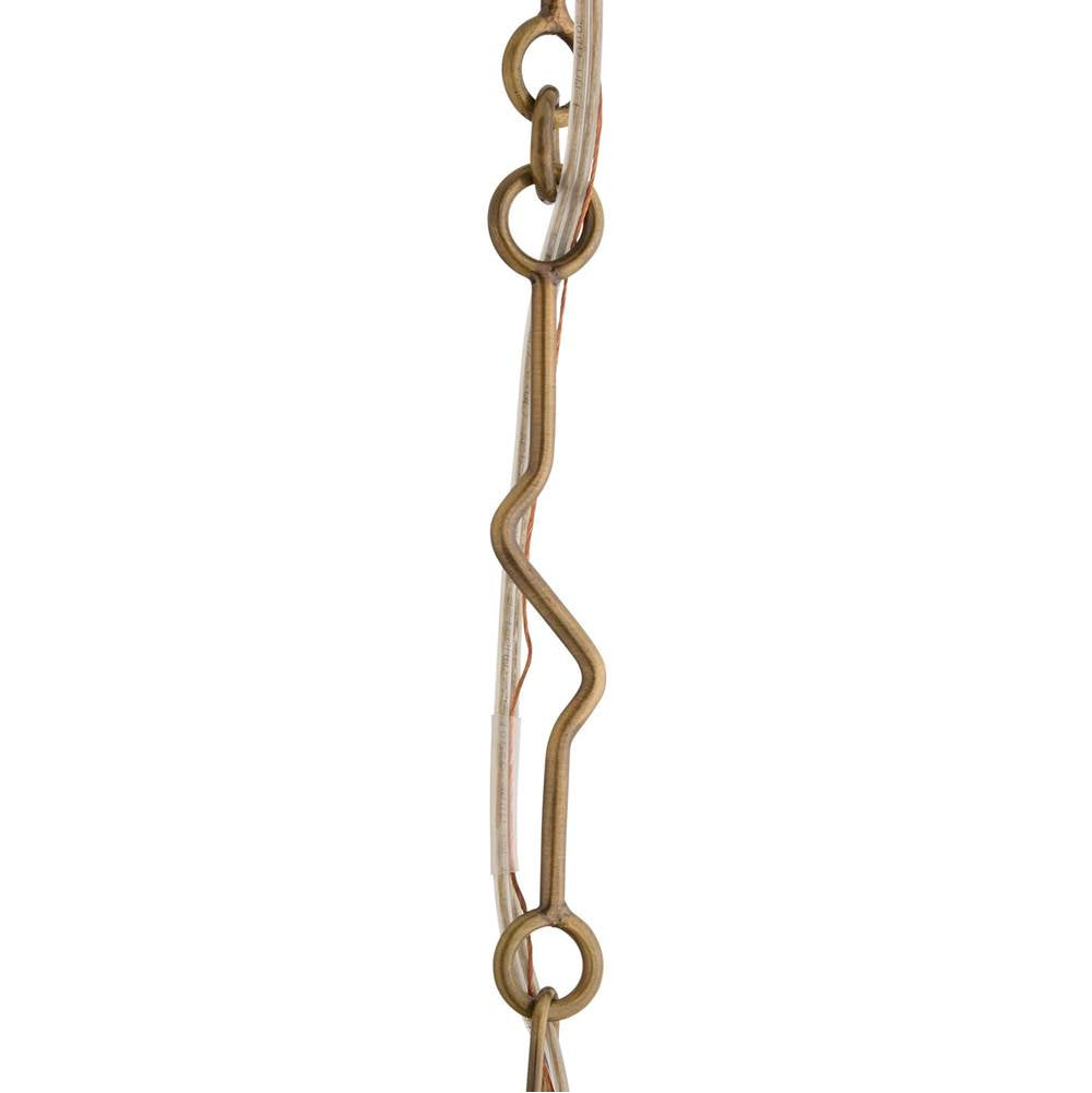 Arteriors Home DPI14 Frosted,Antique Brass,Antique Brass Jordan Pendant Image 4