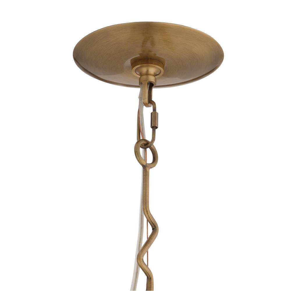Arteriors Home DPI14 Frosted,Antique Brass,Antique Brass Jordan Pendant Image 3