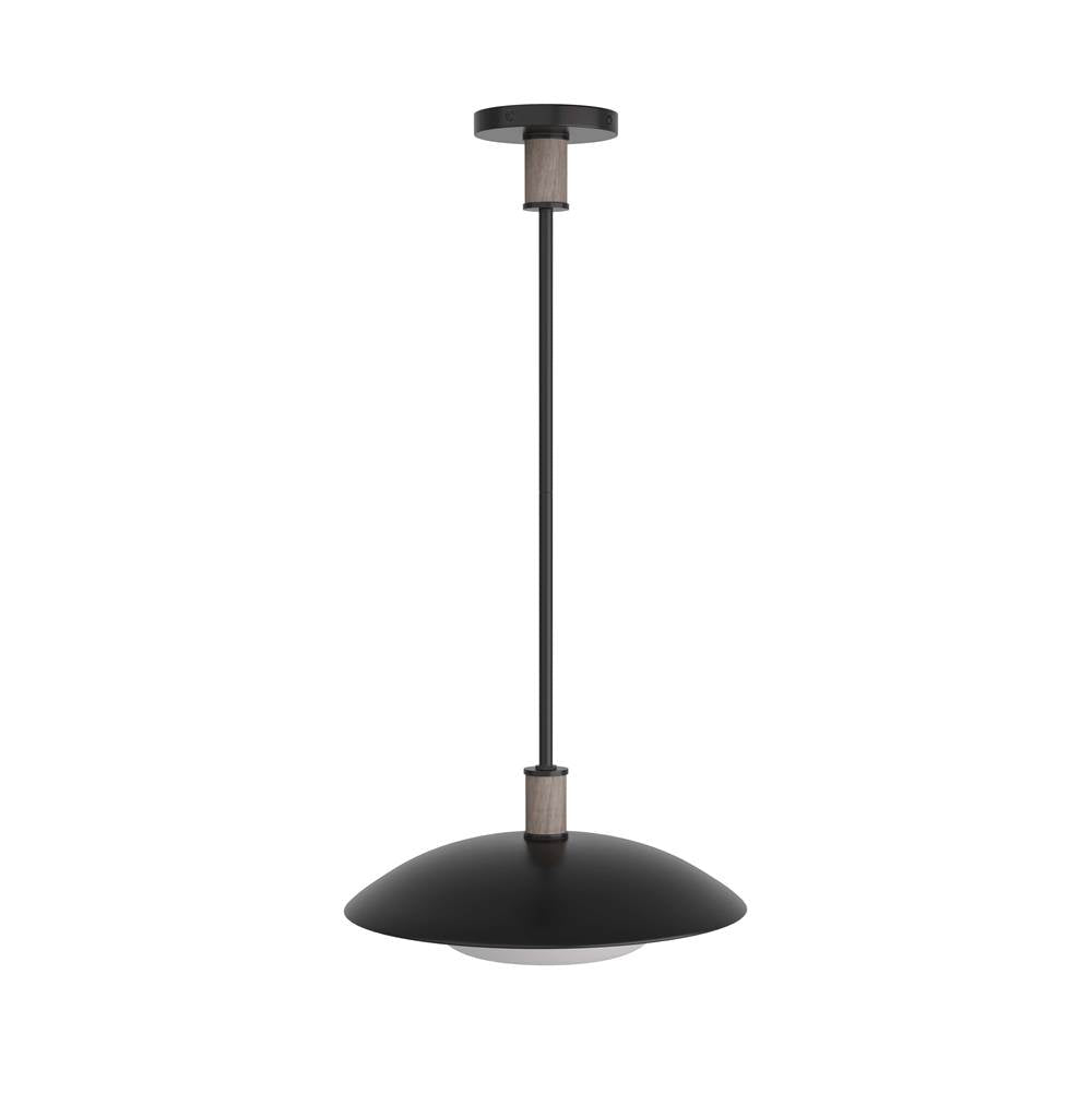 Arteriors Home  1 Light/blackened Iron/frosted Glass/gray Wash Wood