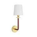 Arteriors Home  1 Light/antique Brass/oxblood Leather