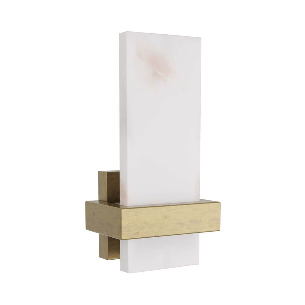 Arteriors Home  1 Light/white Alabaster/antique Brass