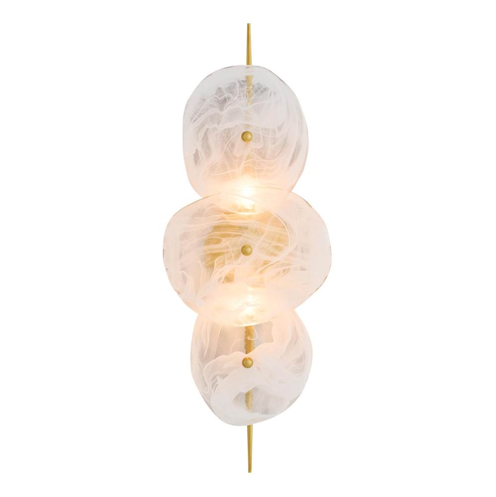 Arteriors Home DWC64 White Glaze,Antique Brass Kylie Sconce Image 8