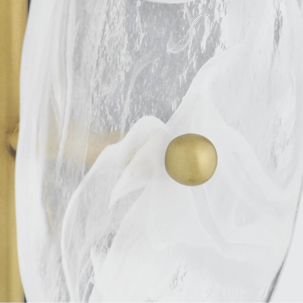 Arteriors Home DWC64 White Glaze,Antique Brass Kylie Sconce Image 6