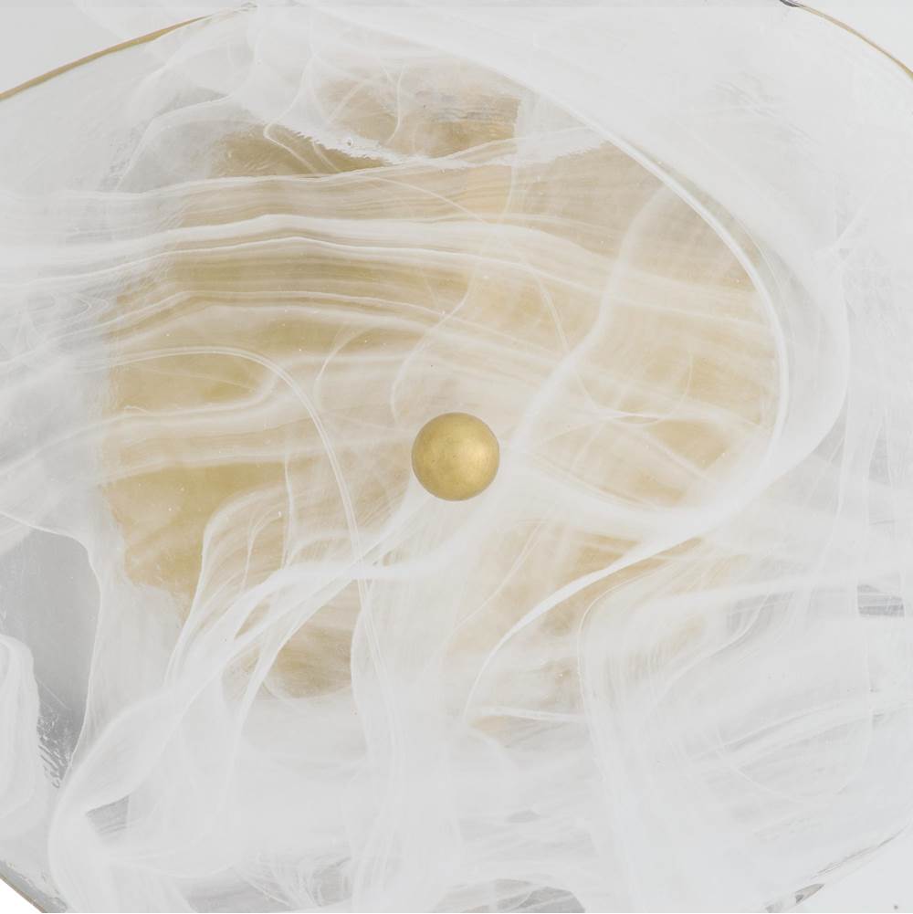 Arteriors Home DWC64 White Glaze,Antique Brass Kylie Sconce Image 2