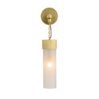 Arteriors Home DWC65 Frosted,Antique Brass Jayce Sconce Image 7