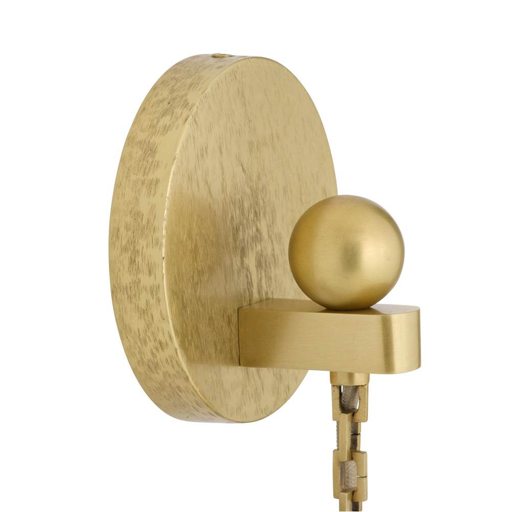 Arteriors Home DWC65 Frosted,Antique Brass Jayce Sconce Image 5