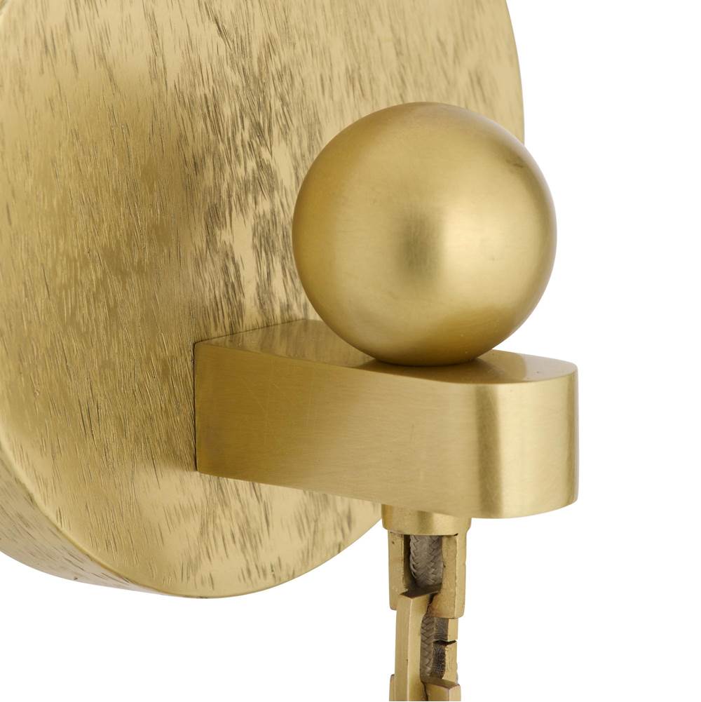 Arteriors Home DWC65 Frosted,Antique Brass Jayce Sconce Image 4