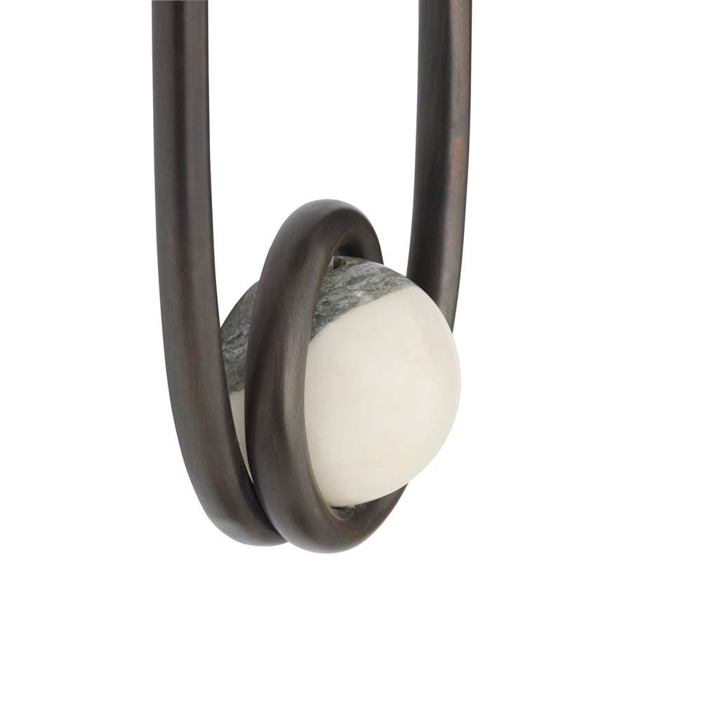 Arteriors Home DWC68 English Bronze,English Bronze,White and Gray Ilma Sconce Image 5