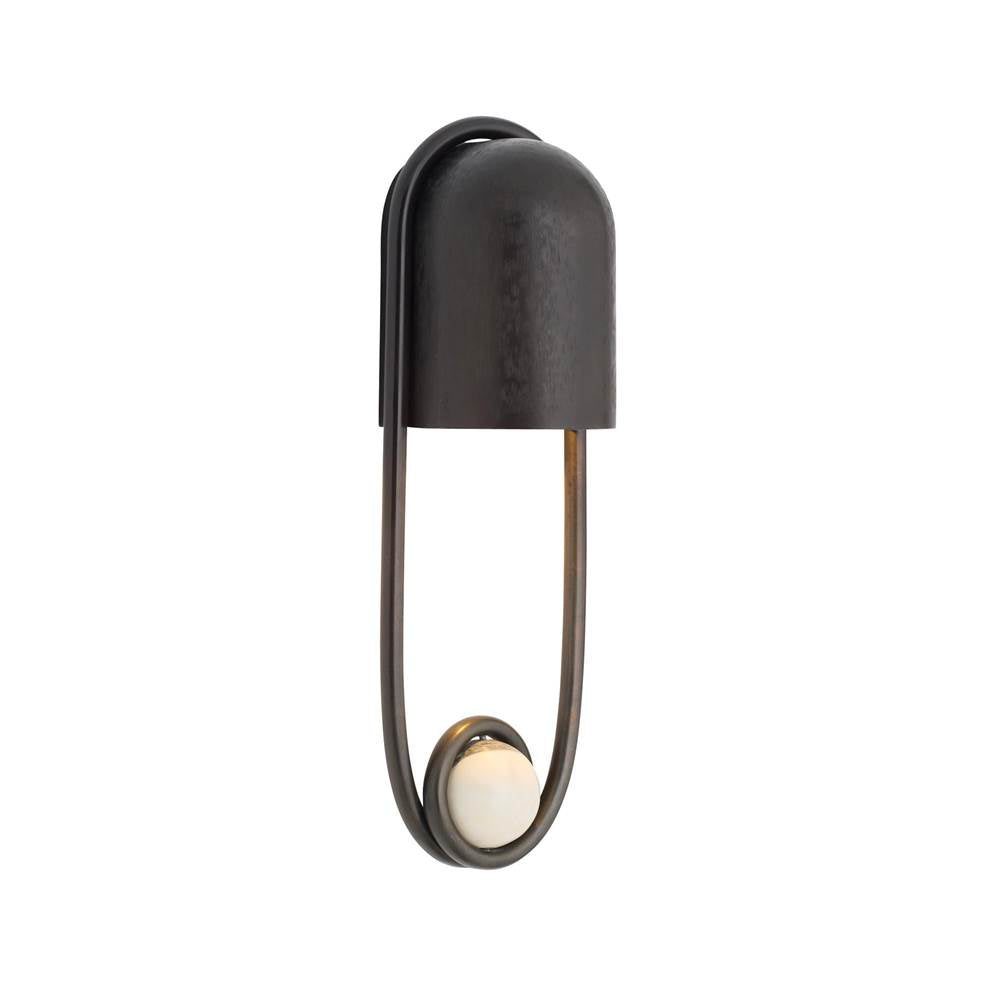 Arteriors Home DWC68 English Bronze,English Bronze,White and Gray Ilma Sconce Image 1