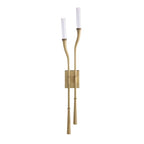Arteriors Home DWC70 Clear,Antique Brass Italo Sconce Image 6