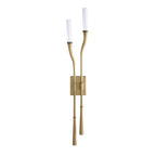 Arteriors Home DWC70 Clear,Antique Brass Italo Sconce Image 5