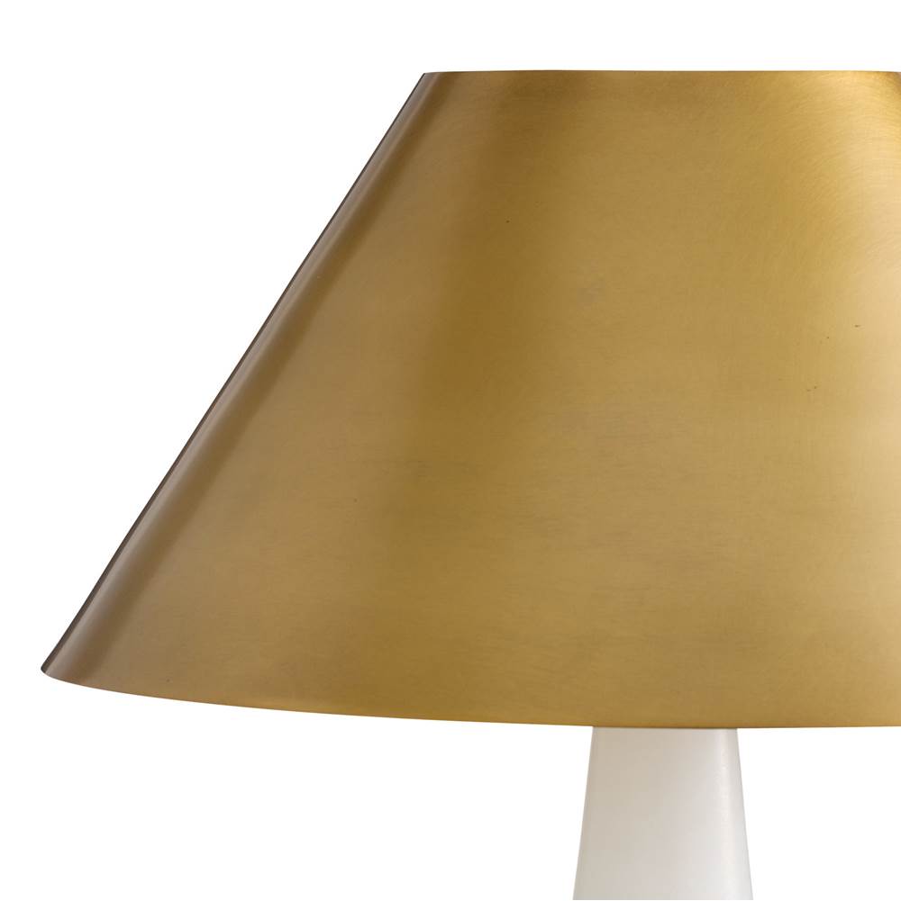 Arteriors Home PTC55 White,Antique Brass,Antique Brass Chanell Lamp Image 8