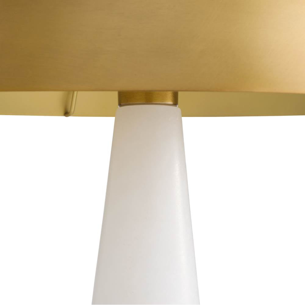 Arteriors Home PTC55 White,Antique Brass,Antique Brass Chanell Lamp Image 6