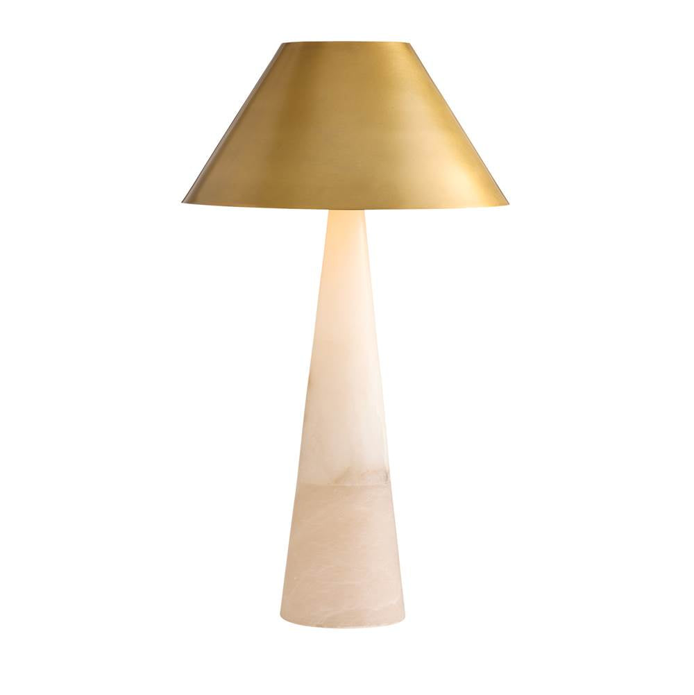 Arteriors Home PTC55 White,Antique Brass,Antique Brass Chanell Lamp Image 1