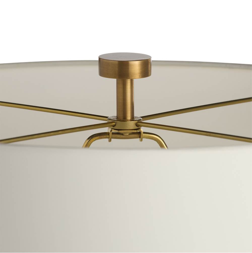 Arteriors Home PTI24-SH024 Flint Luster,Antique Brass,Ivory,Off White,Antique Brass Juliette Lamp Image 2