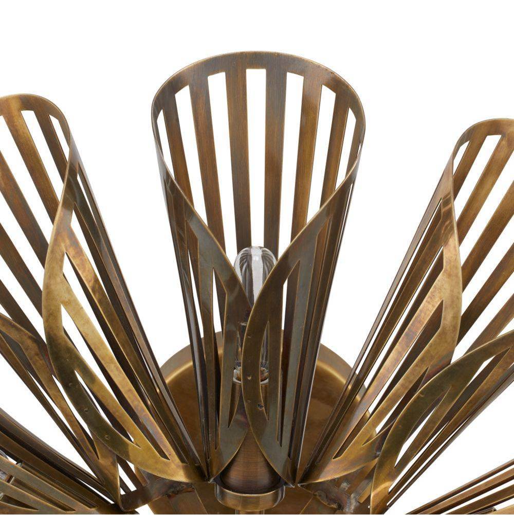 Arteriors Home DFI06 Vintage Brass Francesca Flush Mount Image 6