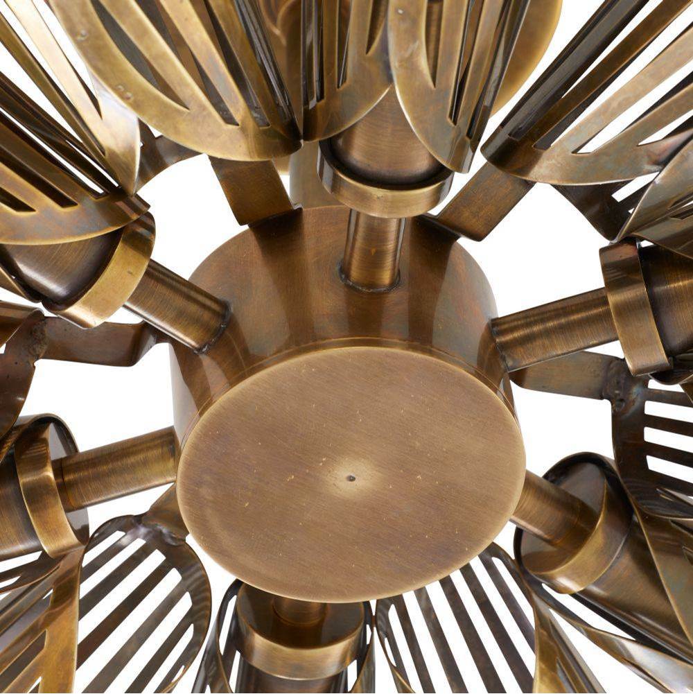Arteriors Home DFI06 Vintage Brass Francesca Flush Mount Image 5