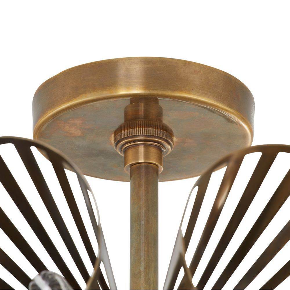 Arteriors Home DFI06 Vintage Brass Francesca Flush Mount Image 3