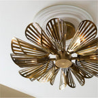 Arteriors Home DFI06 Vintage Brass Francesca Flush Mount Image 2
