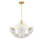 Arteriors Home DLC33 Frosted,Antique Brass Helios Chandelier Image 8