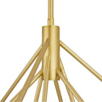 Arteriors Home DLC33 Frosted,Antique Brass Helios Chandelier Image 7