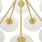 Arteriors Home DLC33 Frosted,Antique Brass Helios Chandelier Image 5
