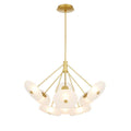 Arteriors Home DLC33 Frosted,Antique Brass Helios Chandelier Image 1
