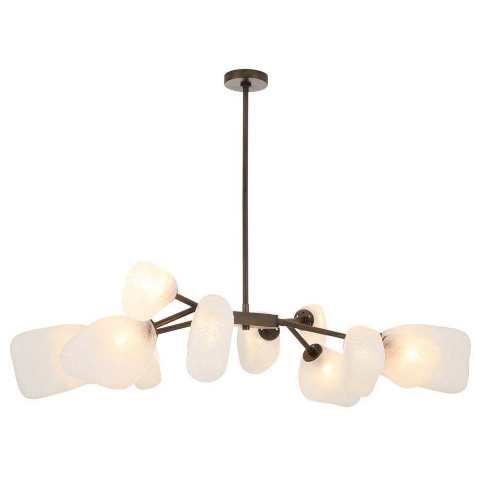 Arteriors Home DLC34 Frosted,English Bronze Grozny Chandelier Image 1